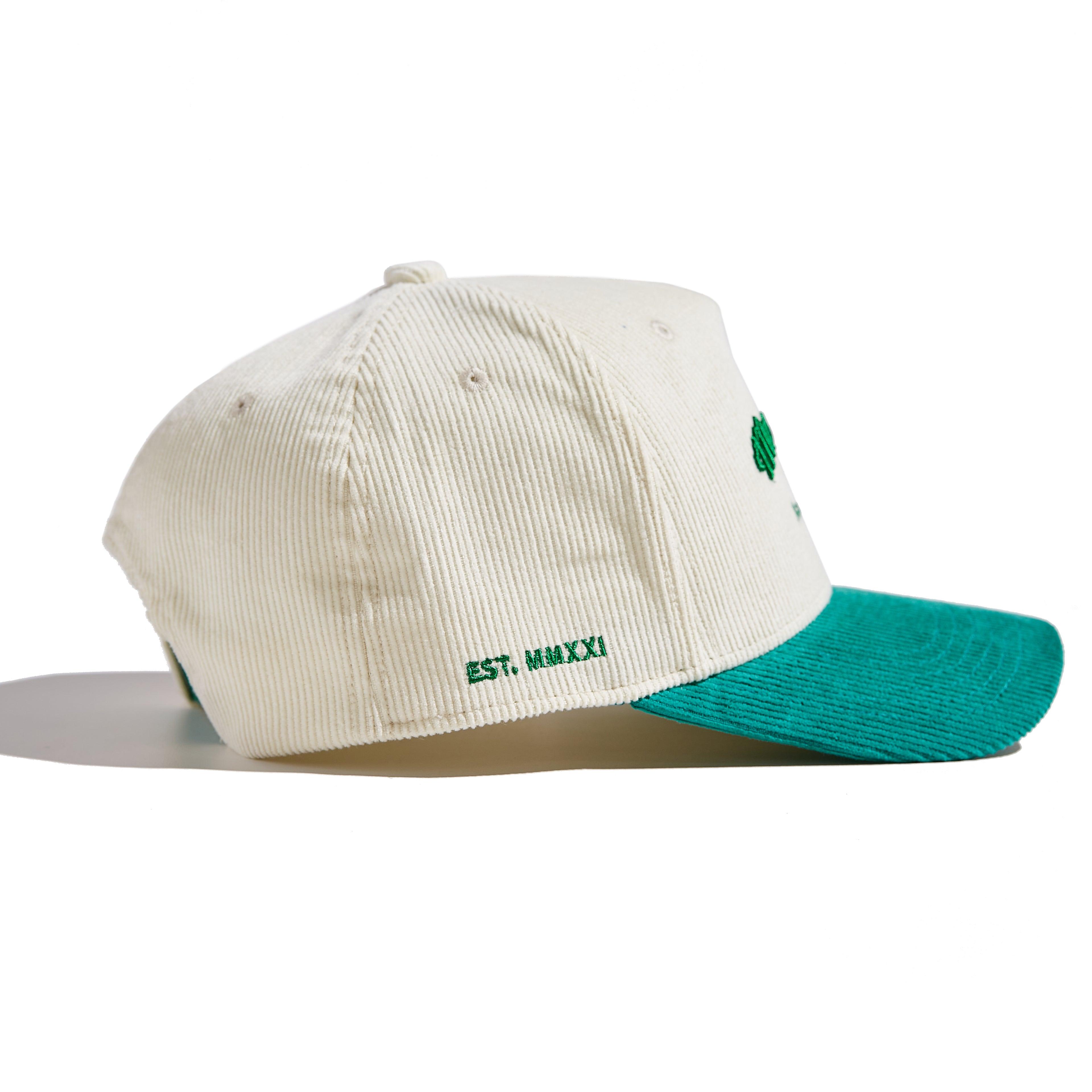 The 'MomCrew' Green Corduroy Cap - Momcrew