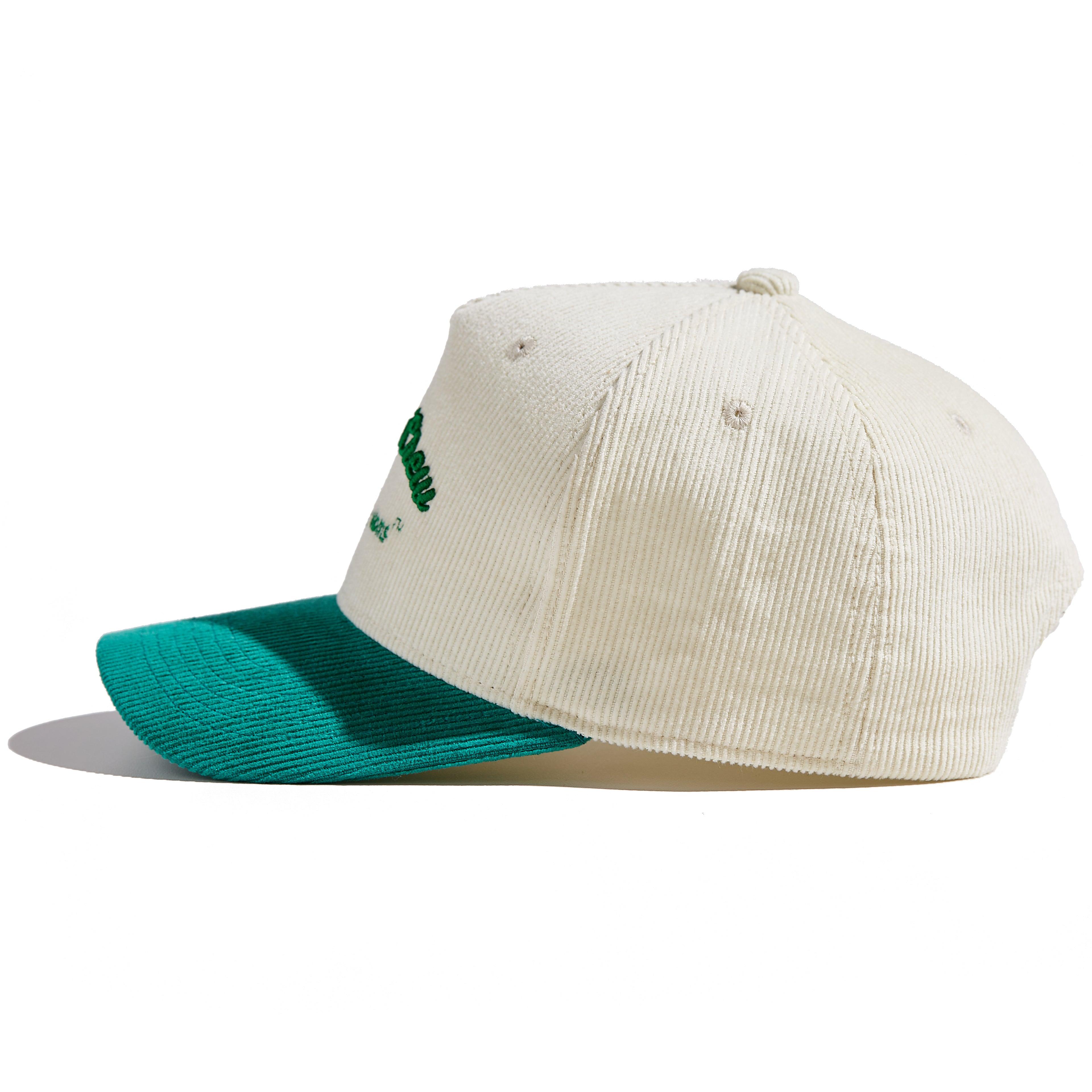The 'MomCrew' Green Corduroy Cap - Momcrew