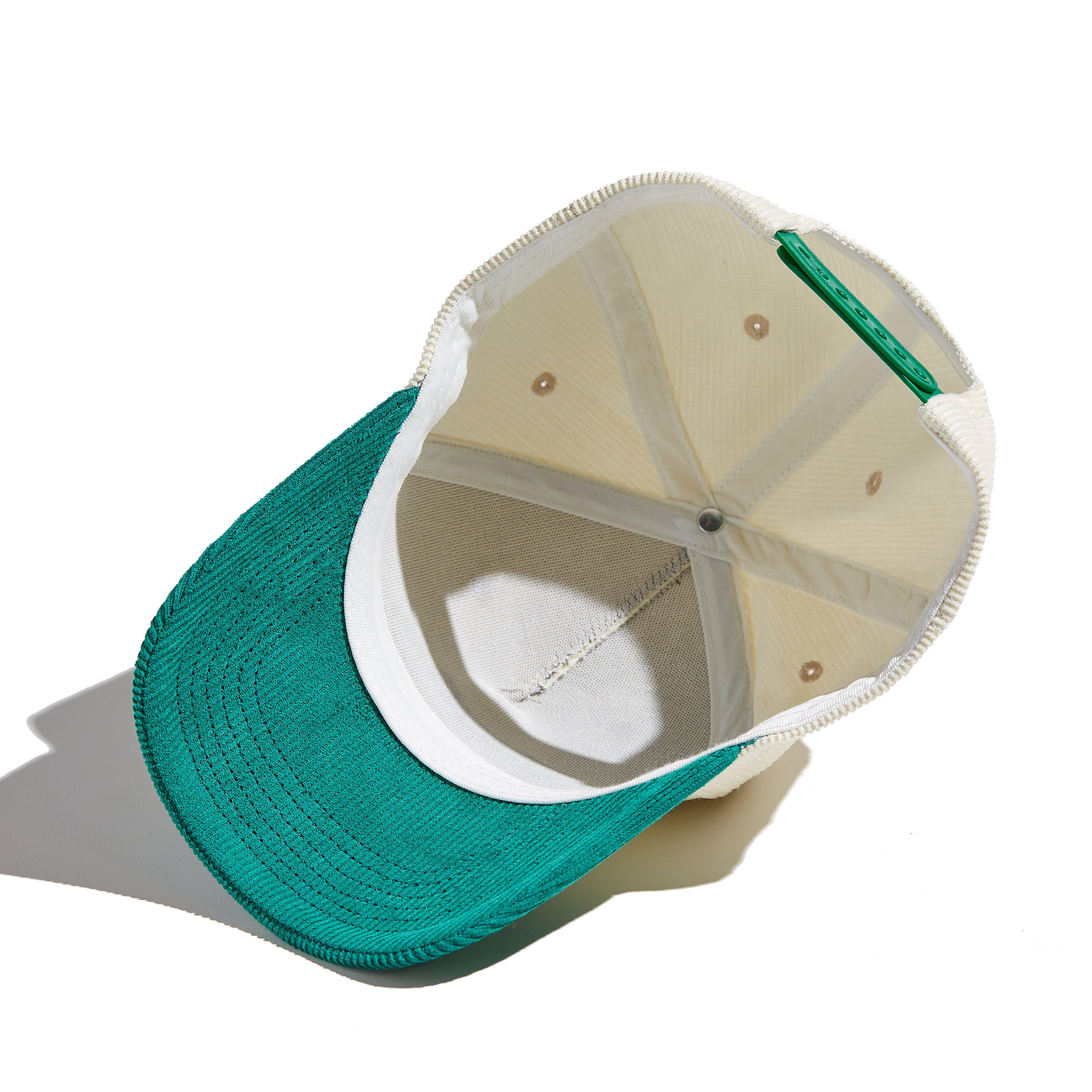 The 'MomCrew' Green Corduroy Cap - Momcrew