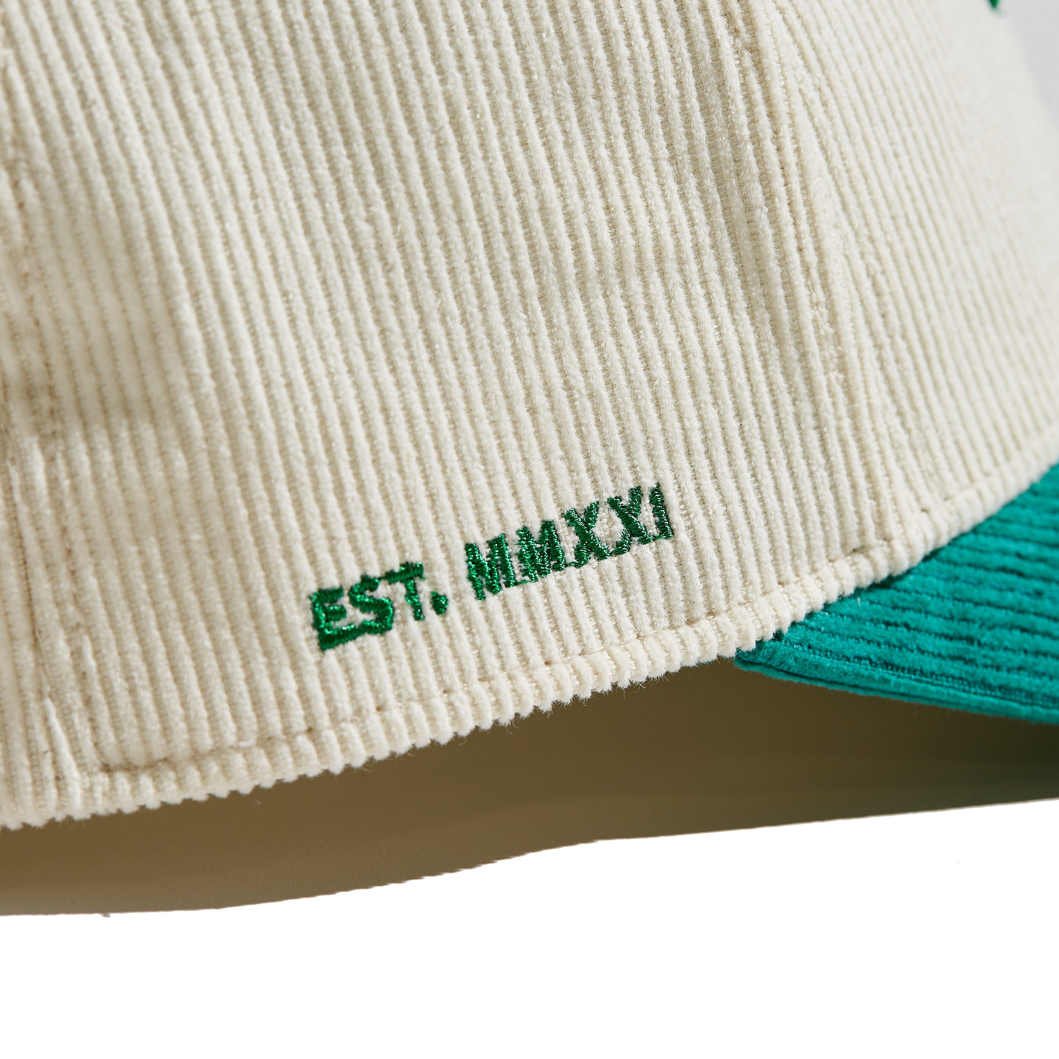The 'MomCrew' Green Corduroy Cap - Momcrew