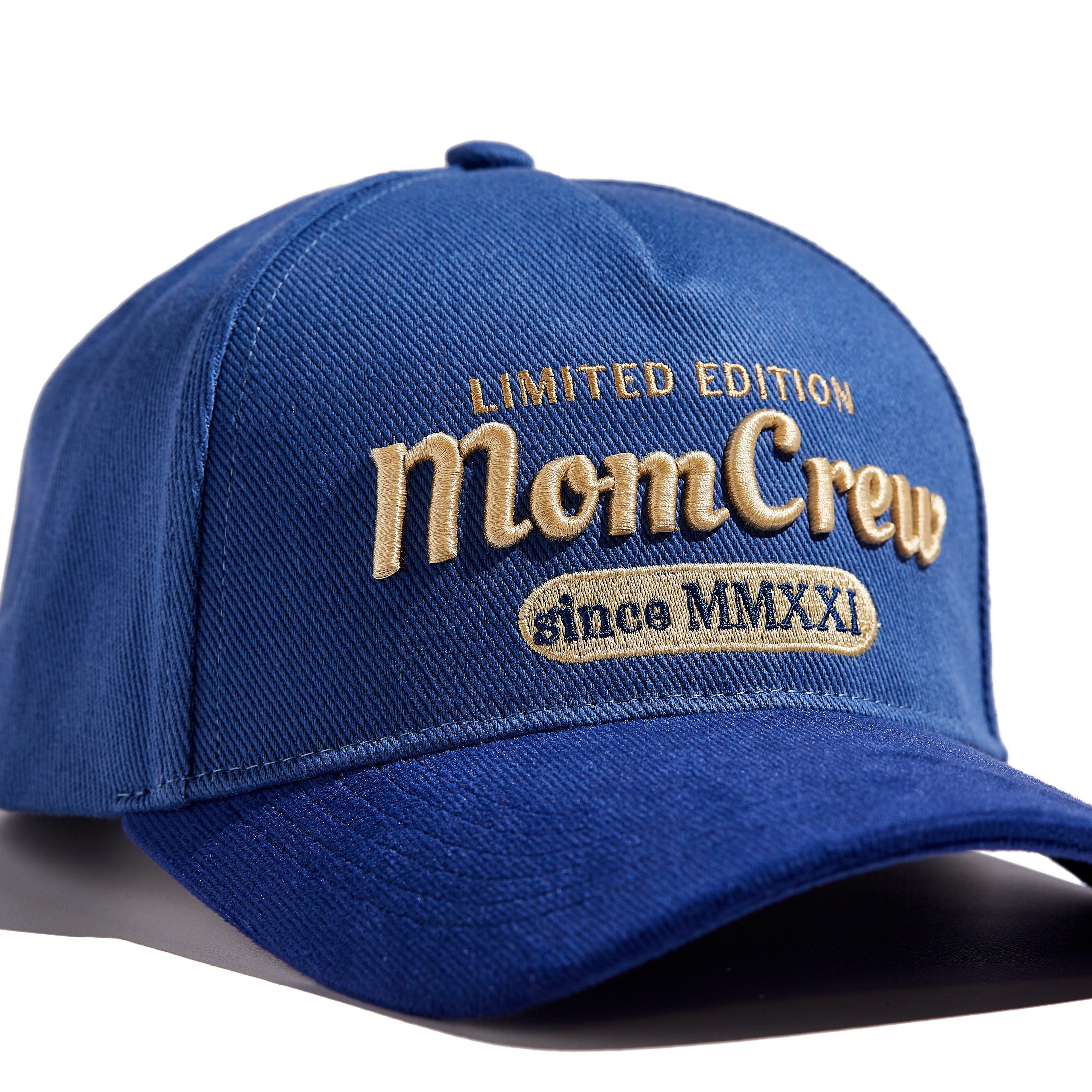 The MomCrew Limited Edition Cap features a cotton body with a corduroy brim, the signature embroidered logo, and an adjustable snap closure for a custom fit. It's stylish, comfortable, and designed for both moms and dads. Perfect for daily wear with a touch of exclusivity.