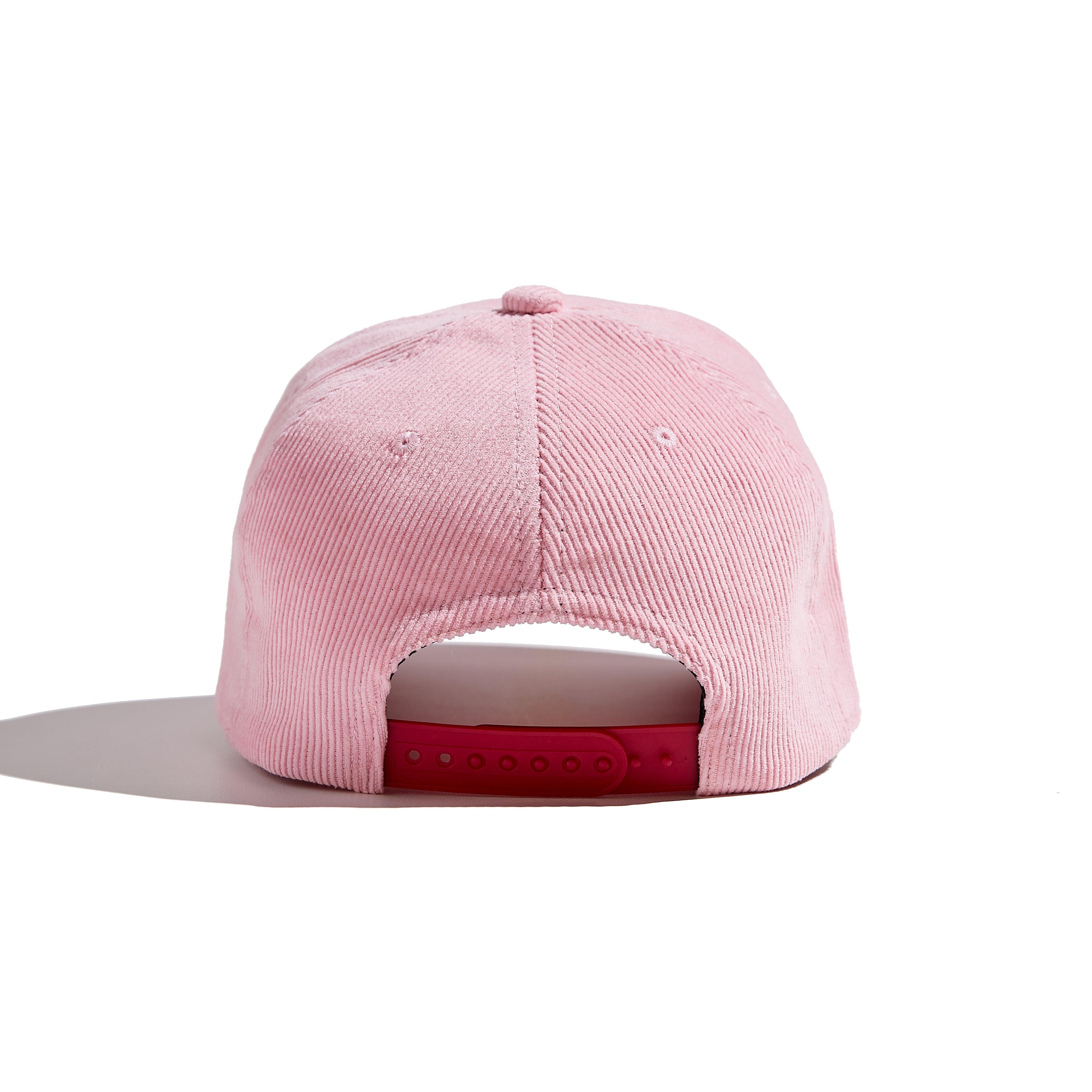 The MomCrew Pink Corduroy Cap is a stylish and versatile cap inspired by Barbie, designed with 100% cotton corduroy material for both the body and brim. It features the signature MomCrew logo embroidered in green and includes an adjustable snap closure to ensure a perfect fit for various head sizes, making it suitable for both moms and dads. This cap offers a chic, laid-back vibe, perfect for daily wear.