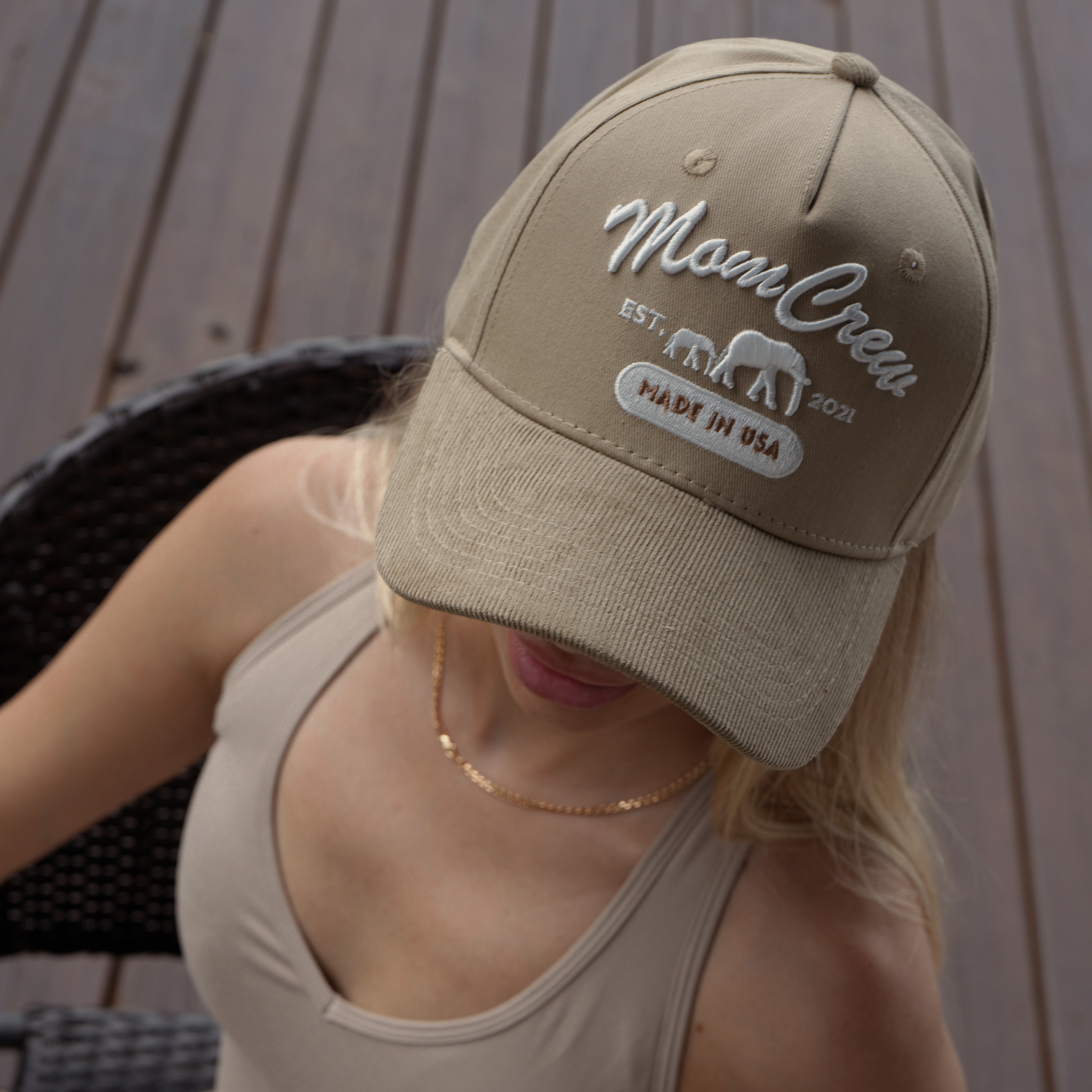 The 'MomCrew'  Natural Cap