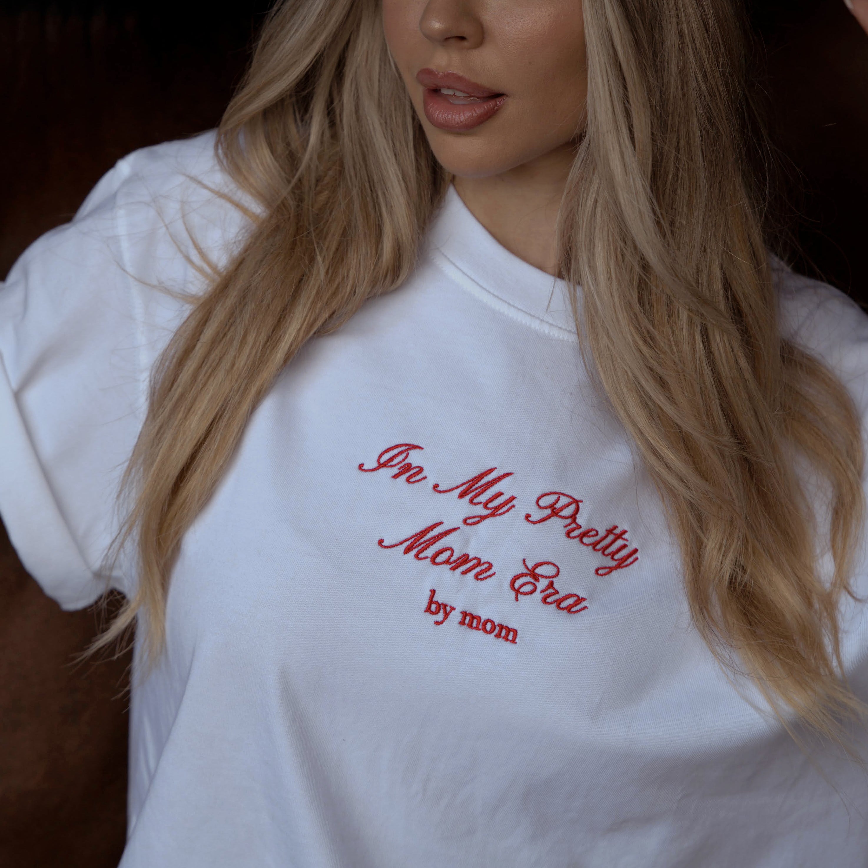 “Pretty Mom Era” Cotton Oversize T-shirt
