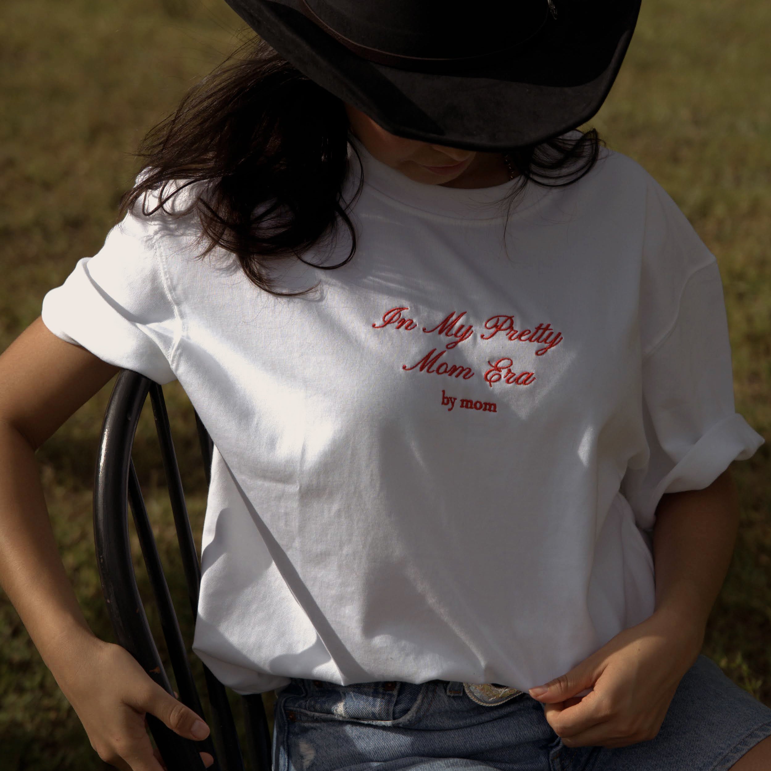 “Pretty Mom Era” Cotton Oversize T-shirt