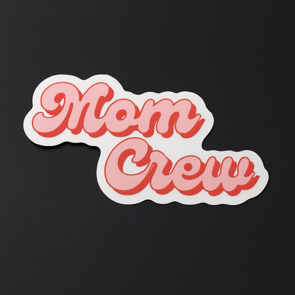 Mom Crew Car Sticker