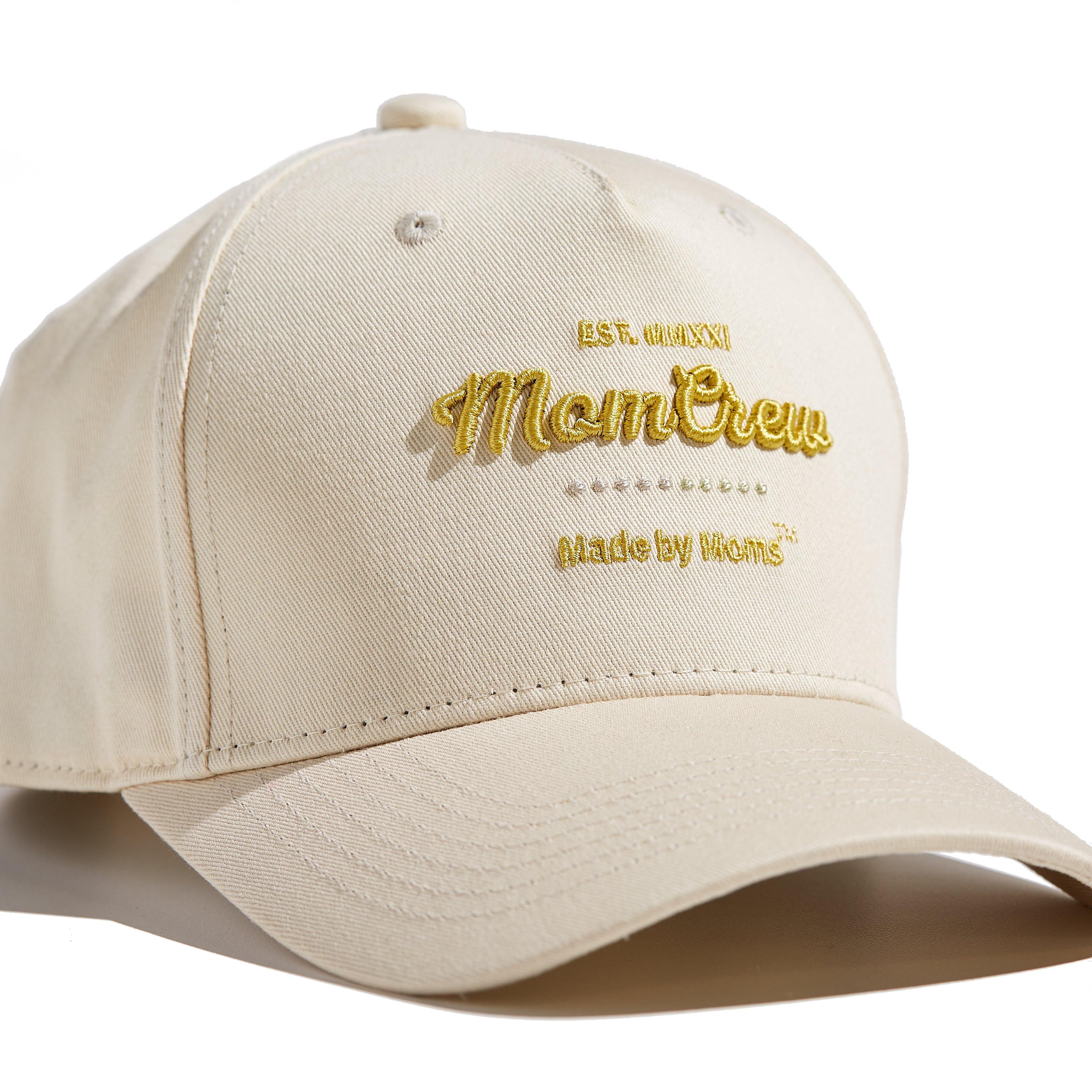 The MomCrew Classic Cotton Cap is a versatile everyday hat made from 100% cotton, featuring the signature MomCrew embroidered logo. It includes an adjustable snap closure for a customizable fit, designed for both moms and dads. The cap is comfortable, stylish, and perfect for daily wear, allowing you to represent the MomCrew community effortlessly.